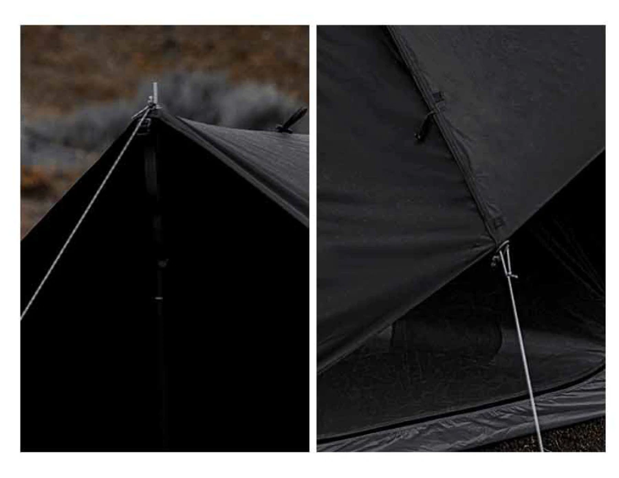 Cheap Goat Tents Luxury Waterproof Polyester Large Tents With Tarp Camping Spire Yurt High Quality Indian Pyramid Black Tent   